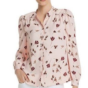 Joie Myella floral long sleeve crepe blouse